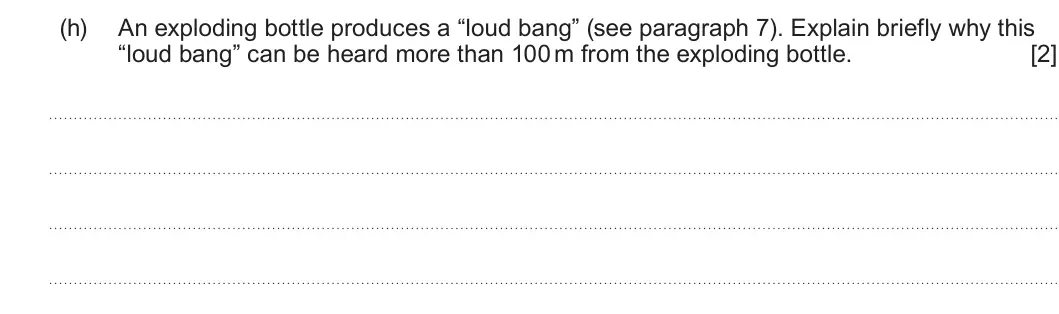 Summer 2022 Unit 3, question 6(h): Read through the following article carefully. How do you produce really low temperatures and can you then do some cool stuff with it? Paragraph Pressure / 105 P