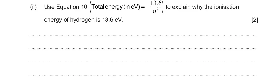 Summer 2024 Unit 3, question 8(c)(ii): Paragraph 8 Read through the following article carefully. Some Interesting Aspects of Quantum Physics The whole idea of quantum physics usually starts with the