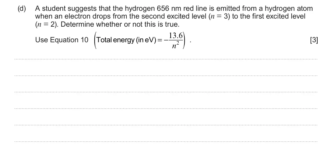 Summer 2024 Unit 3, question 8(d): Paragraph 8 Read through the following article carefully. Some Interesting Aspects of Quantum Physics The whole idea of quantum physics usually starts with the