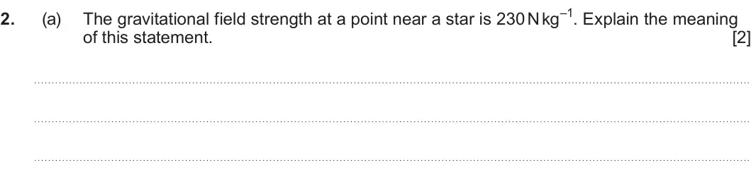 Summer 2025 Unit 4, question 2(a): of this statement. [2]