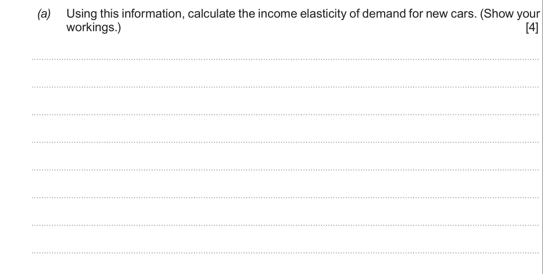 Summer 2019 Unit 3, question 2(a): workings.) [4]