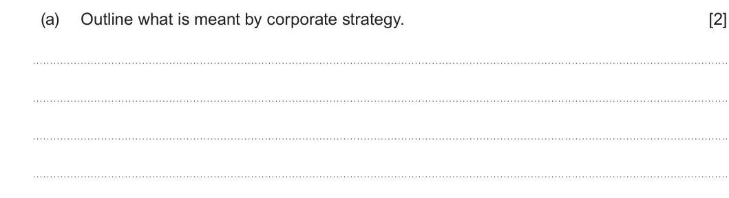 Summer 2024 Unit 3, question 2(a): Dyson Ltd Dyson Ltd is a technology company established in the United Kingdom by Sir James Dyson in 1991. Dyson’s corporate strategy states that “efficiency is 