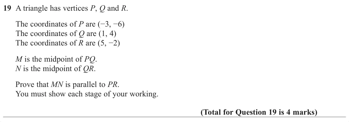 November 2017 Paper 2H, question 19: is 4 marks)