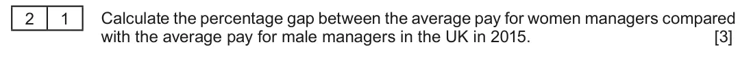 Summer 2017 AS Unit 2, question 2.1: Inequalities in the work place New research has found that women bosses in the UK work unpaid for almost two hours a day, when comparing their salaries to male 