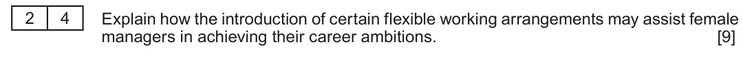 Summer 2017 AS Unit 2, question 2.4: Inequalities in the work place New research has found that women bosses in the UK work unpaid for almost two hours a day, when comparing their salaries to male