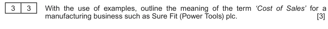 Summer 2018 AS Unit 2, question 3.3: Sure Fit (Power Tools) plc faces up to becoming leaner The latest profit and loss account (income statement) gave John Hanley, Managing Director of Sure Fit (Po