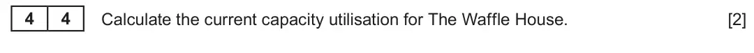 Summer 2023 AS Unit 2, question 4.4: The Waffle House The Waffle House is a family-run waffle manufacturer based in North-East Wales. The business was established in 1995 selling its signature prod