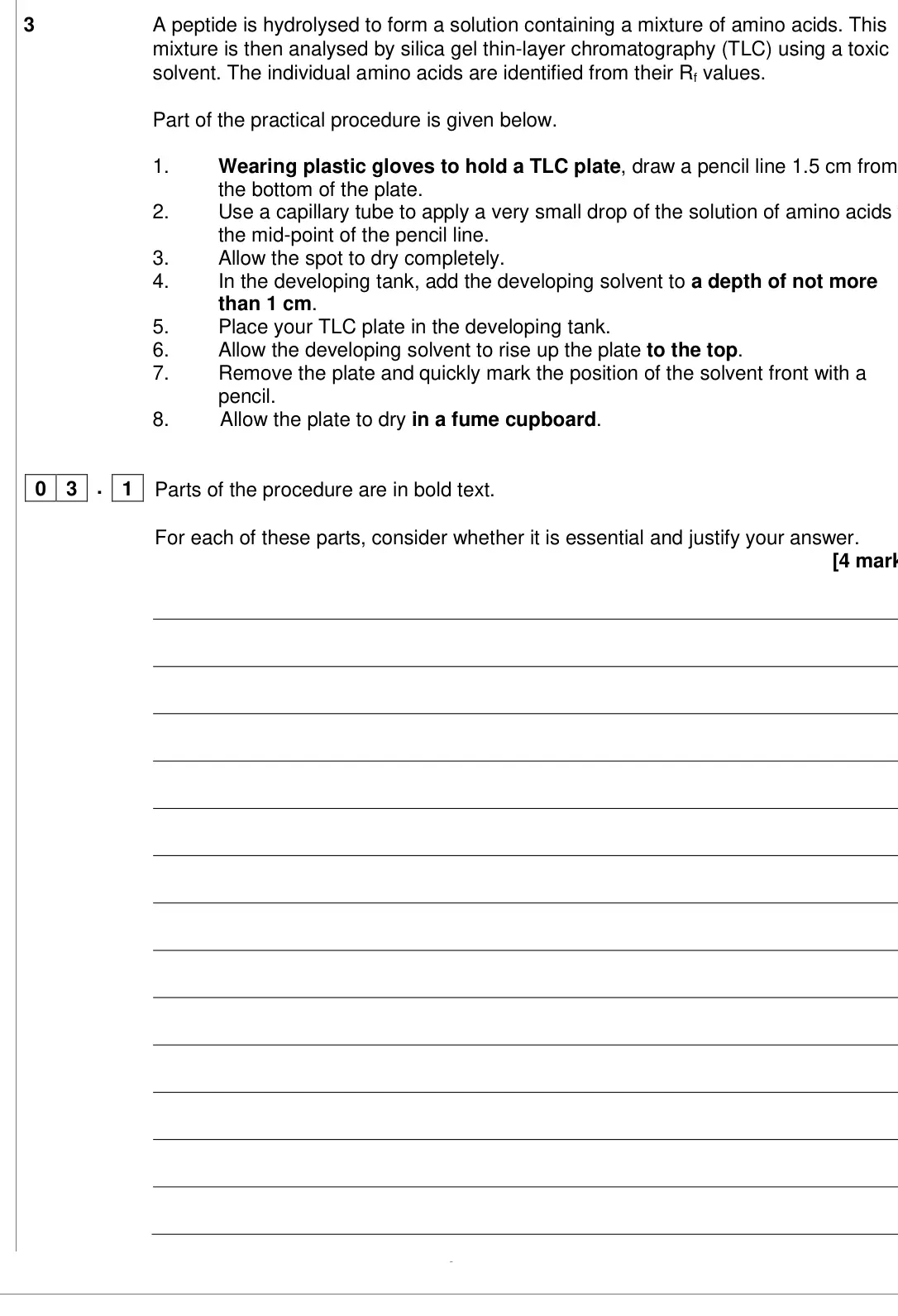 Specimen Paper 3, question 03.1: 9