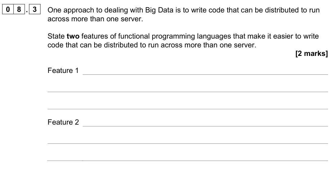 June 2023 Paper 2, question 08.3: LDR Rd, <memory ref> Load the value stored in the memory location specified by <memory ref> into register d STR Rd, <memory ref> Store the value that is in regi