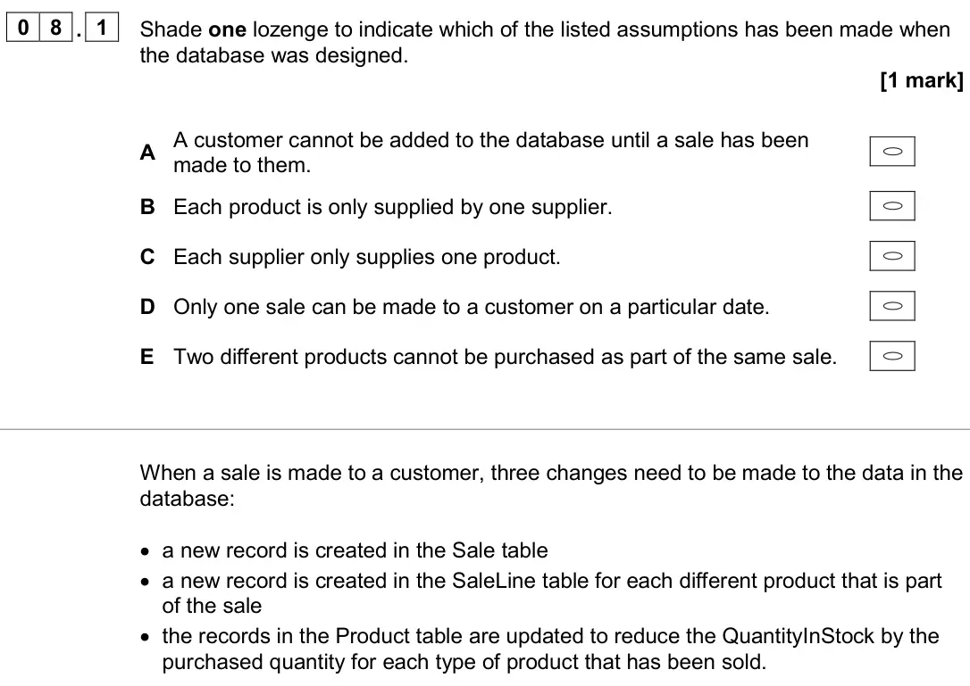 June 2024 Paper 2, question 08.1: A All messages sent using the protocol encode data using XML. B All messages sent using the protocol have a digital signature. C Messages sent using the protoco