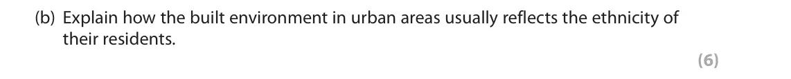 June 2019 Paper 2, question 4(b): Explain how the built environment in urban areas usually reflects the ethnicity of their residents. (6) The following resources relate to Question 4a. N Edinbur