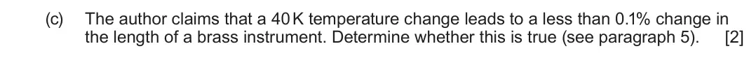 June 2024 Component 1, question 8(c): Read through the following article carefully. Paragraph Some Physics of Music 1 When stationary waves are produced on a string, only certain frequencies are all