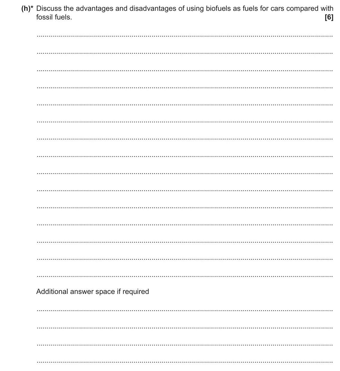 June 2019 AS Paper 2, question 1(h): Catalytic cracking of hydrocarbons is carried out in the petrochemical industry. Hot vaporised hydrocarbons and a powdered catalyst are fed into the bottom of a