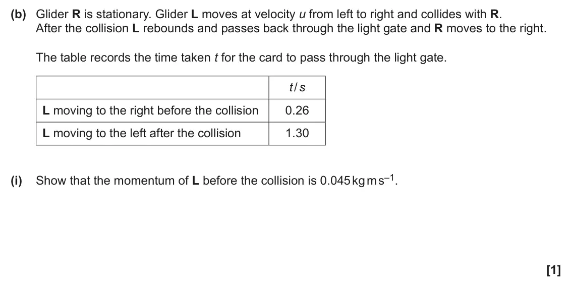 June 2025 AS Paper 2, question 6(b)(i): [1]
