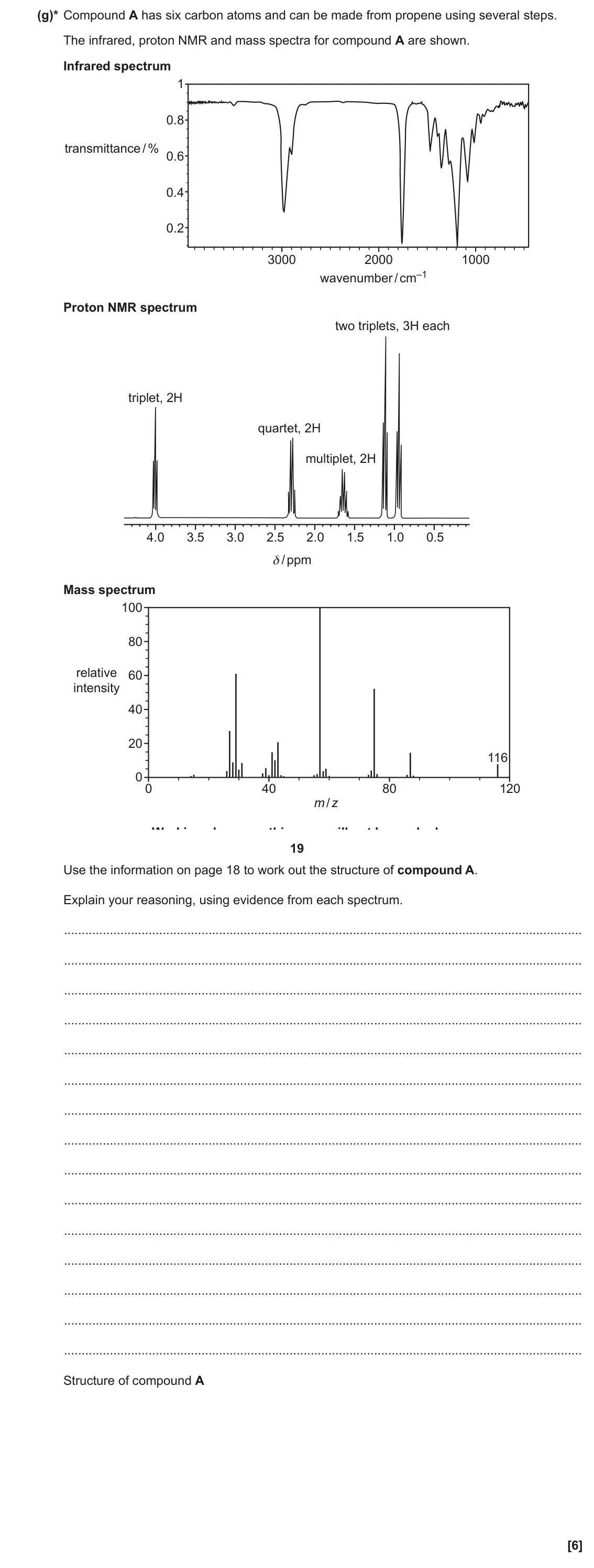 June 2018 Paper 1, question 31(g): Long chain alkanes can be cracked to provide better fuels and raw materials for the chemical industry. One such cracking reaction is shown in equation 31.1. C12
