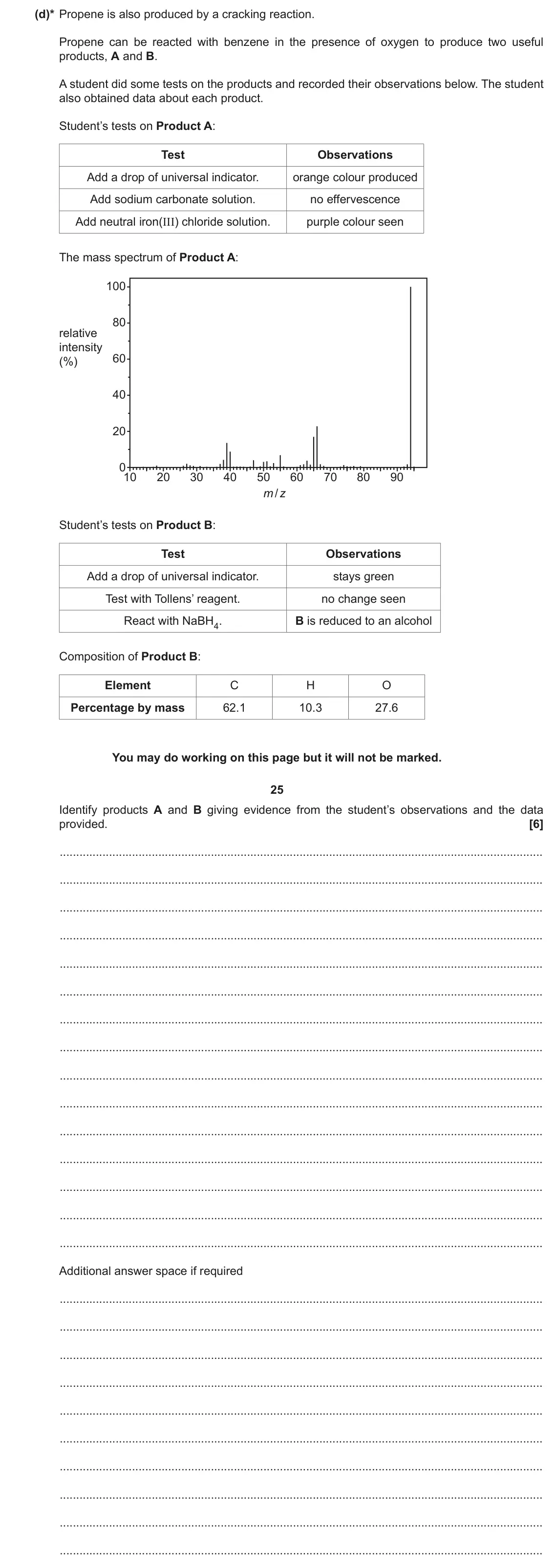 November 2020 Paper 1, question 33(d): Chloroethene is made in an industrial cracking reaction and is the monomer for making poly(chloroethene). Chloroethene can be made from ethene in two steps: Ste