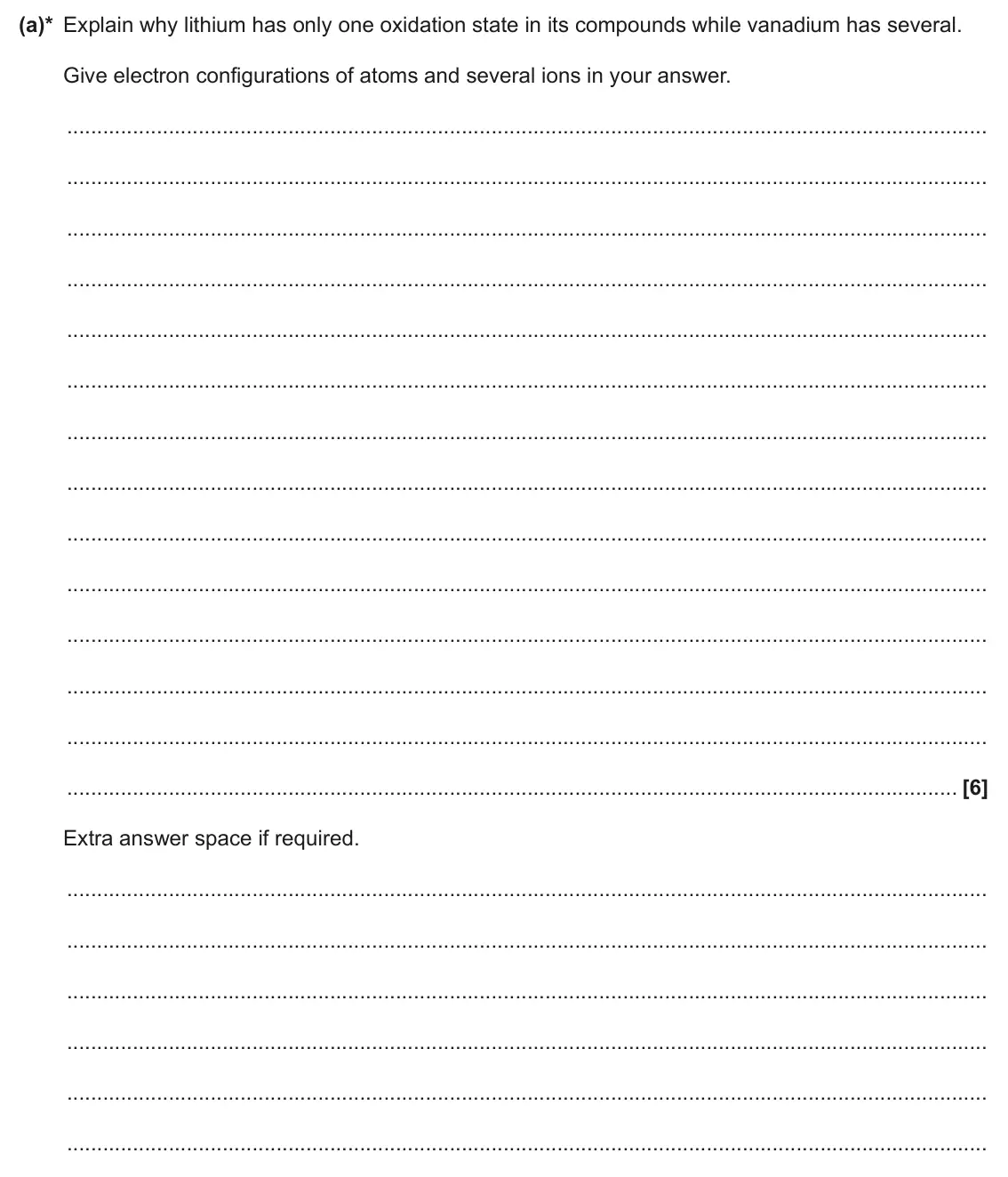June 2025 Paper 2, question 5(a): This question refers to the Advance Notice Article Battery Tech Report: ‘Lithium-Ion vs Vanadium Redox Flow Batteries (VRFB)’ that is included as an Insert to t
