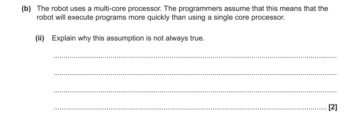 June 2023 Paper 1, question 4(b)(ii): Explain why this assumption is not always true. [2]