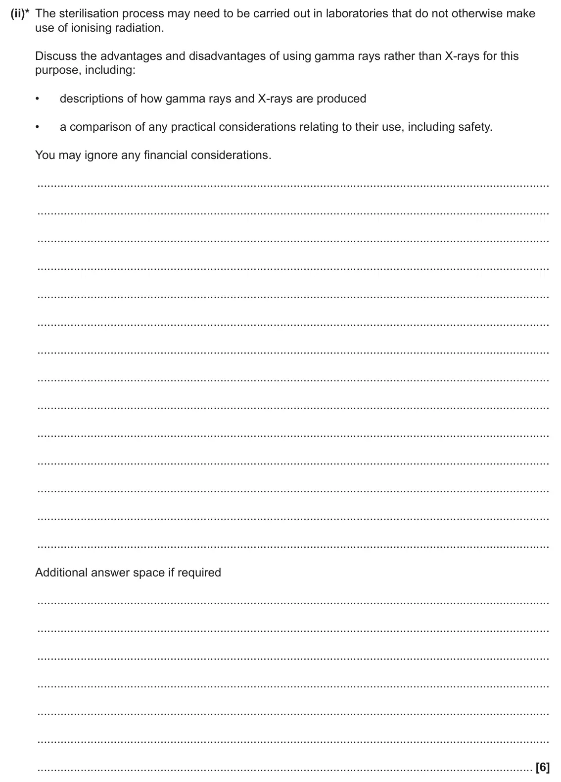 June 2025 Paper 3, question 5(b)(ii): To control insect populations, sterilised male insects can be released into the wild. They mate with females, who then produce no offspring, reducing the future