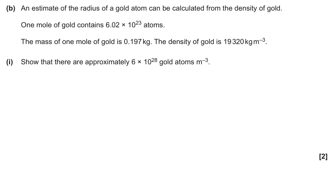 June 2025 Paper 2, question 1(b)(i): [2]